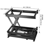 Load image into Gallery viewer, SucceBuy Electric Lift Table 330lbs Capacity Single Scissor Lift Table 8 - 28in Height Adjustable Platform for Material Handling - AMOCART
