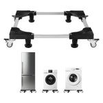 SucceBuy 1100 lbs Furniture Mover Dolly Fridge Stand with 8 Locking Twin Wheels 27.5 -35.4in Adjustable Mobile Base for Washer