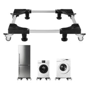 Load image into Gallery viewer, SucceBuy 1100 lbs Furniture Mover Dolly Fridge Stand with 8 Locking Twin Wheels 27.5 -35.4in Adjustable Mobile Base for Washer
