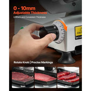 Load image into Gallery viewer, Amocart Commercial Meat Slicer 10 inch 320W Food-Slicer with SUS420 Blade 0-0.4 inch Adjustable Thickness for Frozen Meat Ham
