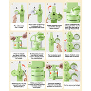 Bild in Galerie-Viewer laden, SucceBuy Button Maker Machine Plastic Pin Maker 100pcs Button Parts Circle Cutter and Hex Wrenches Reinforced Ergonomic Handle
