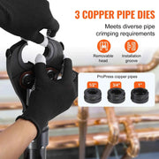 Bild in Galerie-Viewer laden, SucceBuy Copper Pipe Crimping Tool, Hydraulic Press Tool Copper Tube Fittings Pipe Crimpers for Narrow Spaces and Tee Fittings
