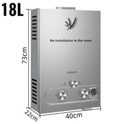 Load image into Gallery viewer, LPG Water Heater 6L 8L 10L 12L 16L 18L Liquefied Gas Propane Butane Boiler Heater Kits Home Camping Appliance
