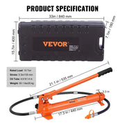 Load image into Gallery viewer, Amocart 4/10/12/20 Ton Power Hydraulic Cylinder Jack Autobody Frame Repair Tool Kit Automotive Truck Lifting  Heavy Equipment
