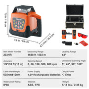 Bild in Galerie-Viewer laden, SucceBuy Laser Level 360 Degree Self Leveling Red Cross Line Laser 5 Rotation Speeds &amp; 4 Scanning Angles Adjustment  Waterproof
