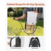Load image into Gallery viewer, Amocart Battery Powered Backpack Sprayer 3.2Gal Powerful Electric 2Retractable Wands&amp;5Nozzles Adjustable 0-90PSI 2 Hour Runtime
