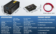 Bild in Galerie-Viewer laden, Amocart Pure Sine Wave Power Inverter 2500W/3500W/5000W 12V DC to 120V AC Aluminum Alloy LCD Screen &amp; LED Indicators Power Use
