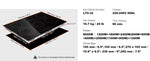 Amocart 2/4/5 Burners Built-in Induction Stove Top 12/24/30in Ceramic Glass Electric Cooktop For Household Commercial  Cooking