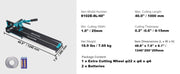 Bild in Galerie-Viewer laden, SucceBuy Manual Tile Cutter Laser Positioning Single Rails W/ Supporting Feet Professional Push Knife for Cutting Ceramic
