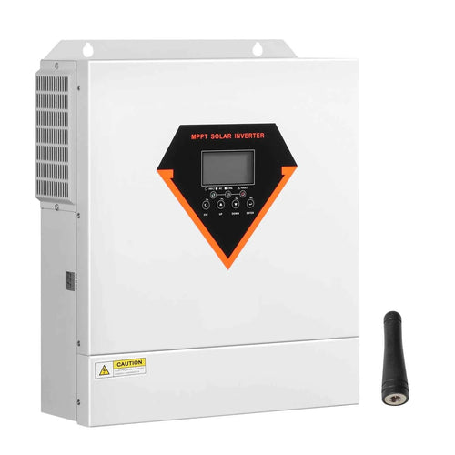 Amocart Hybrid Solar Inverter 3000W All in One Pure Sine Wave Charger, Built-in 100A MPPT Solar Controller for Off-Grid System