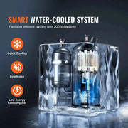Load image into Gallery viewer, Amocart Industrial Water Chiller KH-6000 200W with Compressor 12 L Water Tank Capacity 7.8 L/min CO2 Laser Engraving Machine

