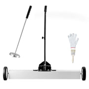 Load image into Gallery viewer, SucceBuy 36-Inch Magnetic Sweeper with Wheels 55 lbs Capacity  Telescoping Magnetic Pickup Tool Adjustable for Workshop Garage - AMOCART
