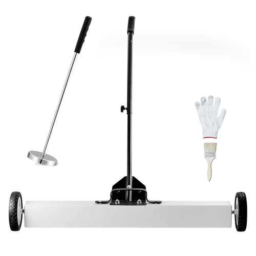 SucceBuy 36-Inch Magnetic Sweeper with Wheels 55 lbs Capacity  Telescoping Magnetic Pickup Tool Adjustable for Workshop Garage