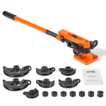Amocart Manual Pipe Bender 7 Bending Dies Multifunction Steel Copper Tube Bending Machine Lever Heavy Duty Tube Bender Tools
