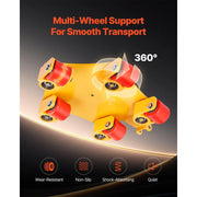 Load image into Gallery viewer, SucceBuy 8800 lbs Machinery Moving Skat Dolly with 360° Cap &amp; PU Swivel Rollers Industrial Machine Mover for Warehouse Workshop - AMOCART

