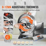 Amocart Manual Vegetable Fruit Slicer 0-0.5"/0-12mm Thickness Adjustable Commercial Slicer Machine Food Cutter Slicing Machine