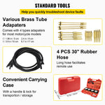Amocart Fuel Vacuum Carburetor Synchronizer Carb Tool sync 4 Gauge Set with Rubber Hose Vacuum Balancer Meter Kit For Motorbike