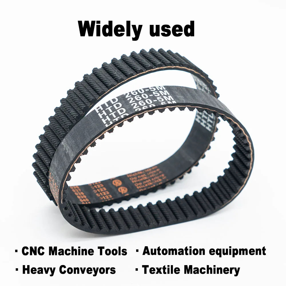 Fast Delivery HTD 5M Timing Belt 250 255 260 265 270 275 280 285 290 295 300 305 310 315 320 325 for Engraving Machine Conveyor
