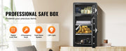 Load image into Gallery viewer, Amocart Single Door 4.0 cu.ft Safe Box w/ Key Lock Password &amp; Fingerprint Safe Lock Box with Fireproof Bag Key Rack &amp; LED Light
