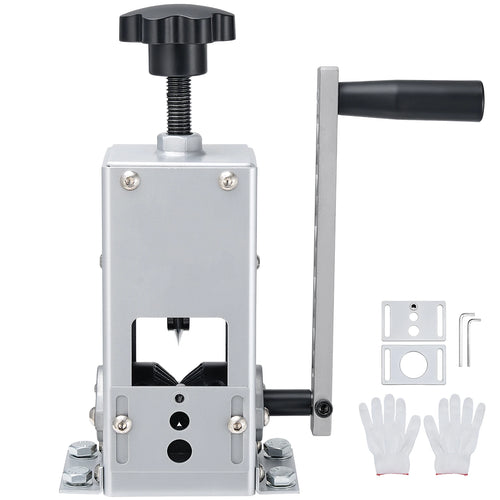 SucceBuy Manual Wire Stripper Machine 0.06-1.18 in Hand Crank or Drill Powered Modes Q235 Frame Wire for Scrap Copper Recycling