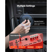 Load image into Gallery viewer, SucceBuy Monoblock Car Amplifier Class D Car Audio Amplifier with Remote Subwoofer Level Control Low Pass Filter and Bass Boost
