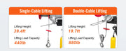 Load image into Gallery viewer, SucceBuy 200-800kg Electric Hoist with Wired/Wireless Remote Control Lifting Crane Cable Hoist Winch for Boat Garage Elevator
