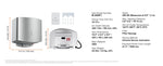 Amocart Heavy Duty Commercial Hand Dryer 1400W Automatic High Speed Warm Wind Hand Blower Built-In Filter Sponge for Home
