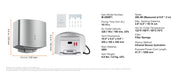 Load image into Gallery viewer, Amocart Heavy Duty Commercial Hand Dryer 1400W Automatic High Speed Warm Wind Hand Blower Built-In Filter Sponge for Home
