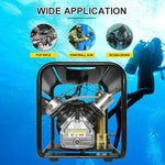 TUXING TXEDM042 300Bar PCP Air Compressor High Pressure Auto Stop With Double Filter Device for Scuba Diving Tank PCP Air Rifle