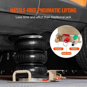 Load image into Gallery viewer, Amocart Air Jack 3 Ton Double Bag Air Jack Air Bag Jack Lift Up 3-5s Fast Lifting Air Bag Jack for Cars with Short Handle
