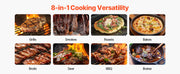 Charger l'image dans la visionneuse de galerie, WiFi App-Controlled Pellet Grill, SucceBuy BBQ Smoker with LCD Controller for Camping
