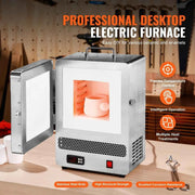 Load image into Gallery viewer, Amocart Tabletop Kiln Melter 2192℉ Max Temperature Stainless Steel Gold Melting Furnace for Metal Tempering Glazing on Pottery
