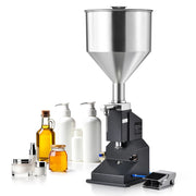 Load image into Gallery viewer, SucceBuy 5-50/100 ml A02 pneumatique/manuel pâte liquide Machine de remplissage bouteille liquide re
