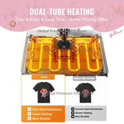 Charger l'image dans la visionneuse de galerie, Amocart Heat Press Machine 12x15inch  8in 1 Heat Transfer Machine 360° Swing Away T-Shirt for T-Shirts/Mugs/Hats/Plates Pink
