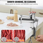 Amocart Manual Meat Grinder 304 Stainless Steel Hand Meat Grinder with Steel Table Clamp Meat Mincer Sausage Maker