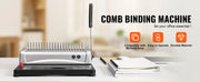 Load image into Gallery viewer, Amocart Binding Machine Comb Binding Machine 21Holes Binding 450 Sheets Book Binder Machine with 100 PCS 3/8'' Comb Binding Spines
