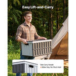Amocart 2/3Packs 65L Plastic Collapsible Storage Bins Stackable Folding Crates Containers Space-Saving Basket for Home Organize