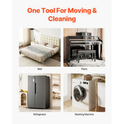Load image into Gallery viewer, SucceBuy 4PCS Furniture Dolly 1200Lbs/3474Lbs Fridge Movers with 5 360° Rotation Wheels&amp;Lift Slider Tool Set for Appliances Sofa
