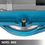Amocart Milling Vise 4 Inch Bench Clamp Vise High Precision Clamping Mill Vise Ductile Iron Material, 360 Degree Swiveling Base