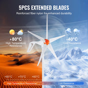 Load image into Gallery viewer, SucceBuy Wind Turbine Generator 12V 500W/800W Wind Turbine Wind Power Generator with MPPT Controller Suitable for Home Farm RVs

