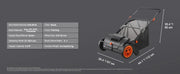 Load image into Gallery viewer, Amocart Tow Behind Lawn 21/26/44/50in Sweeper Large Capacity Heavy Duty Leaf Grass Collector with Adjustable Sweeping for Pick
