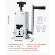 Load image into Gallery viewer, Amocart Manual Wire Stripper Machine 0.06-1.18 in Hand Crank or Drill Powered Modes Q235 Frame Wire for Scrap Copper Recycling
