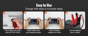 Charger l'image dans la visionneuse de galerie, Amocart Smart Battery Charger 20-Amp Lithium LiFePO4 Lead-Acid (AGM/Gel/SLA) LCD Display Trickle Charger, Boat Motorcycle Use
