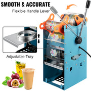 Load image into Gallery viewer, SucceBuy Manual Cup Sealer Machine 300-500 Cup/h with Heating Technology Boba Tea Cup Sealing Machine for 90/95mm Cup Diameter
