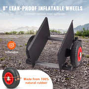 Load image into Gallery viewer, SucceBuy 600 lbs Panel Slab Dolly Terrain Moving Cart with Pneumatic Wheels Adjustable Clamp for Drywall Sheet Material Handling - AMOCART
