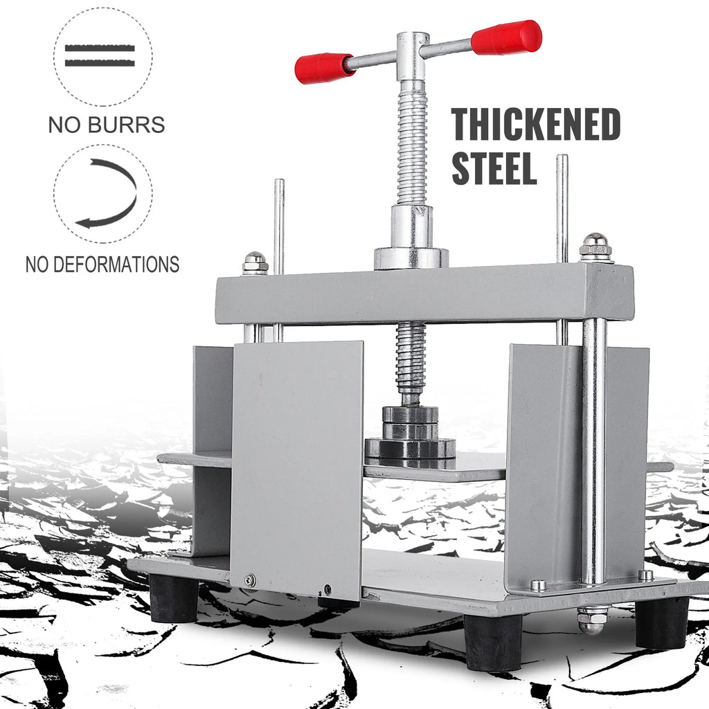 SucceBuy Manual Paper Press Machine 12x8.6 in for A4 Paper 10cm Thickness Steel Frame Paper Press Machine Papermaking Book Press