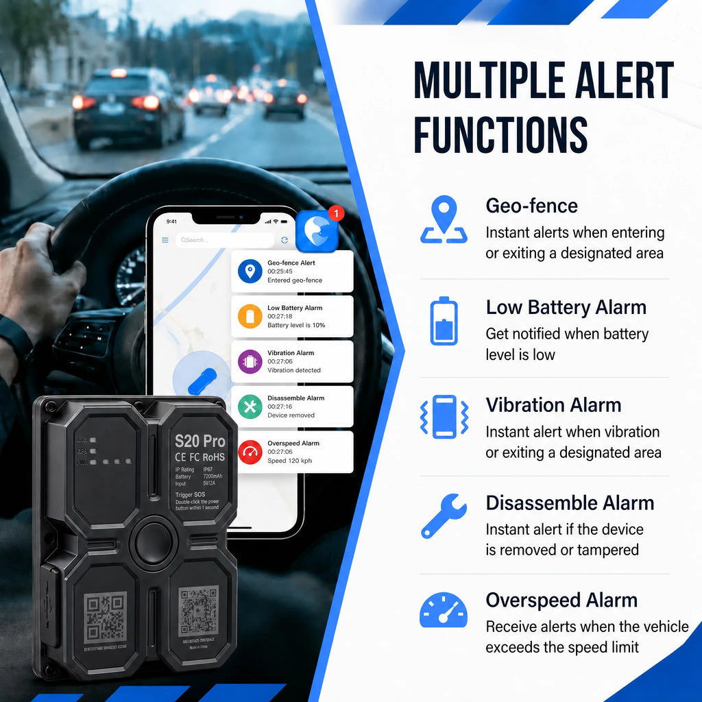 4G GPS Tracker Car Tracker Magnet 7500mAh GPS Tracker 4G GPS Locator Waterproof Vehicle  Long Standby Battery Real Time Position