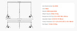 Amocart Backdrop Stand Adjustable Photo Backdrop Kit Heavy Duty Projector Screen Stand for Wedding Photo Video Studio Party