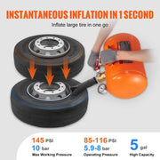 Load image into Gallery viewer, SucceBuy Tire Bead Blaster 5 Gallon/19L Capacity Includes Pressure Gauge &amp; Handle 145 PSI Max Inflation Tank, for Car Truck ATV
