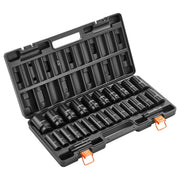 Load image into Gallery viewer, SucceBuy Impact Socket Set 1/2" / 3/8"  Drive 26/48/65-Pcs Sockets 6-Point Socket Cr-V Alloy Steel Structure for Vehicles Repair - AMOCART
